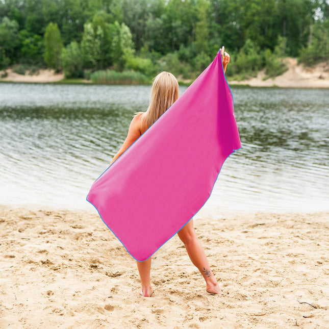 Microfibre Towel Pink-Blue 140x70 cm