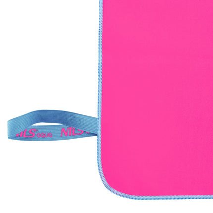 Microfibre Towel, Pink-Blue, 140x70 cm