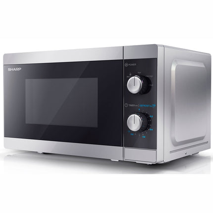 Mikrowelle 20l Mechanisches Bedienfeld 800W Silber