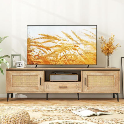 Mid-Century Modern TV-Möbel, Eiche, 2 Schränke, Schublade