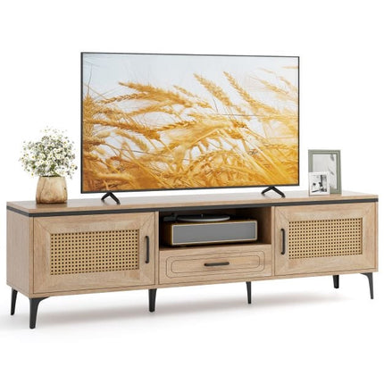 Mid-Century Modern TV-Möbel, Eiche, 2 Schränke, Schublade