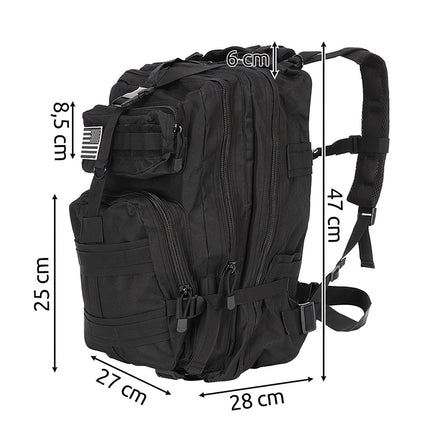 Military backpack XL black