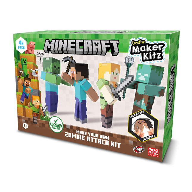 Minecraft Zombie-Angriff Bastelset – DIY-Spaß für Kinder