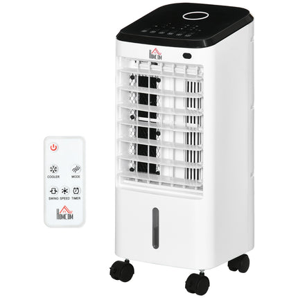 Portable Air Cooler and Humidifier - 3 Levels, Remote Control