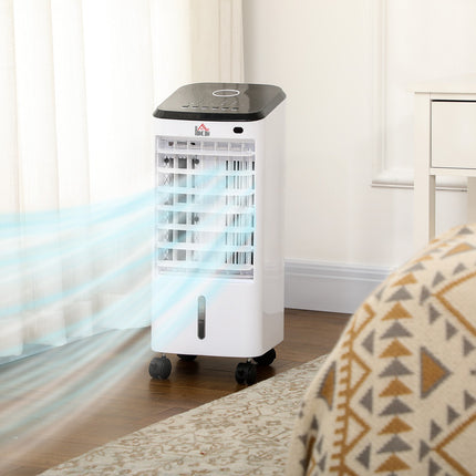 Portable Air Cooler and Humidifier - 3 Levels, Remote Control