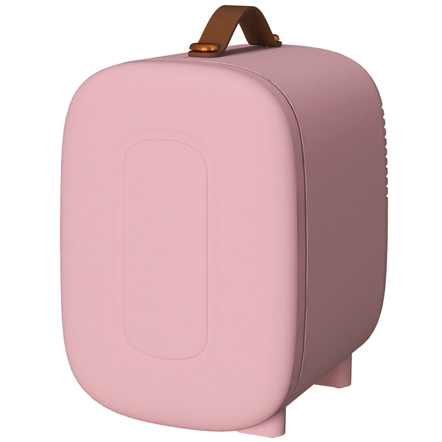 Mini kosmetická lednička – 4L, růžová, úložný prostor na kosmetiku a make-up