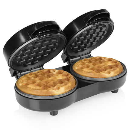 Mini Belgian Waffle Maker 1100W for 2 Waffles at a Time, Non-Stick, PFAS Free