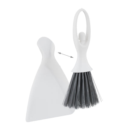 Mini-Kehrschaufel- und Bürstenset, 4er-Pack, kompaktes Design