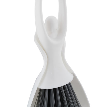 Mini-Kehrschaufel- und Bürstenset, 4er-Pack, kompaktes Design