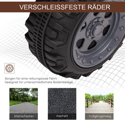Mini Elektro-Quad ATV für Kleinkinder, LED-Lichter, Schwarz