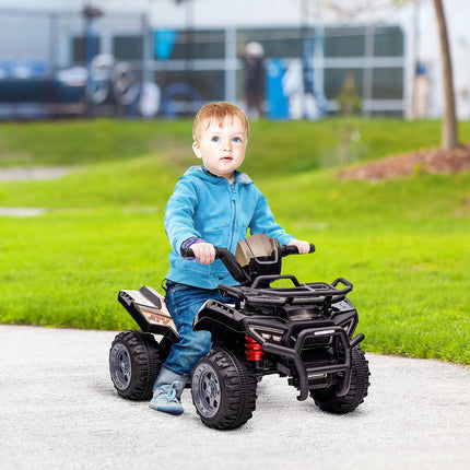 Mini Elektro-Quad ATV für Kleinkinder, LED-Lichter, Schwarz