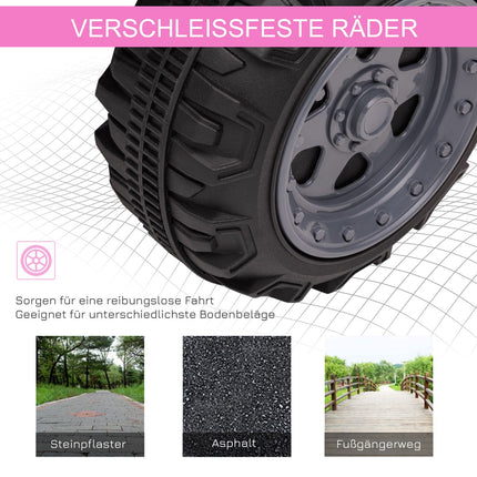 Elektro Mini Quad ATV für Kinder, LED-Lichter, Pink