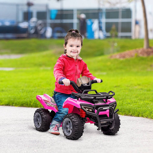 Elektro Mini Quad ATV für Kinder, LED-Lichter, Pink