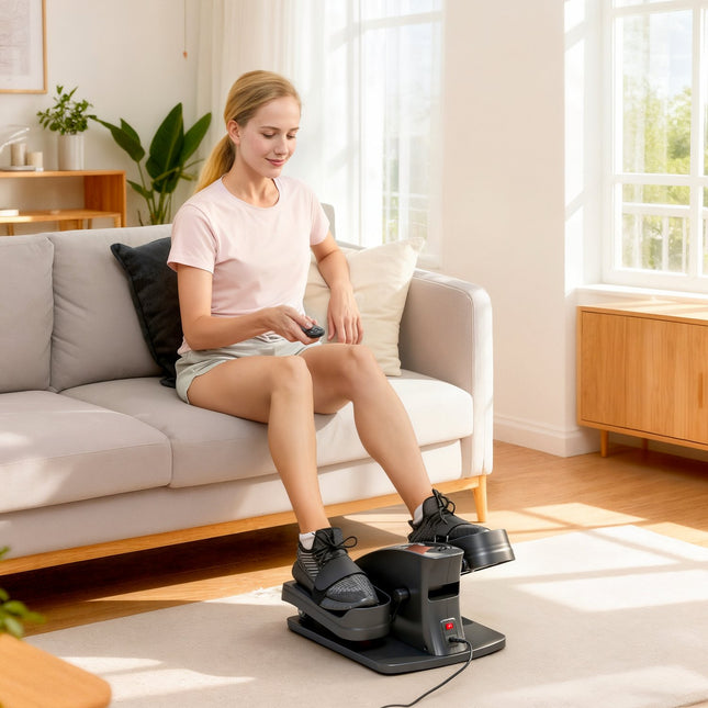 Mini-Ellipsentrainer, 12 Geschwindigkeiten, LED-Anzeige, Fernbedienung