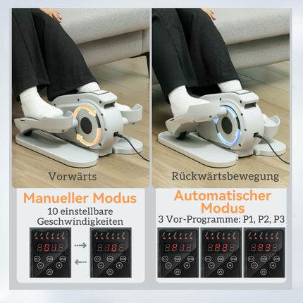 Ellipsentrainer für den Schreibtisch mit 10 Geschwindigkeitsstufen und LCD