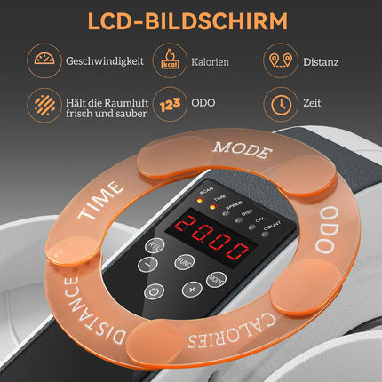 Ellipsentrainer für den Schreibtisch mit 10 Geschwindigkeitsstufen und LCD