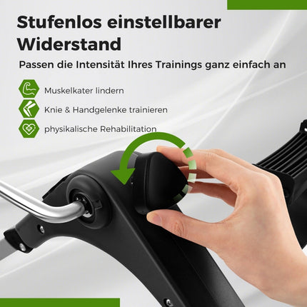 Mini Exercise Bike – Foldable Arm & Leg Trainer, Adjustable Resistance