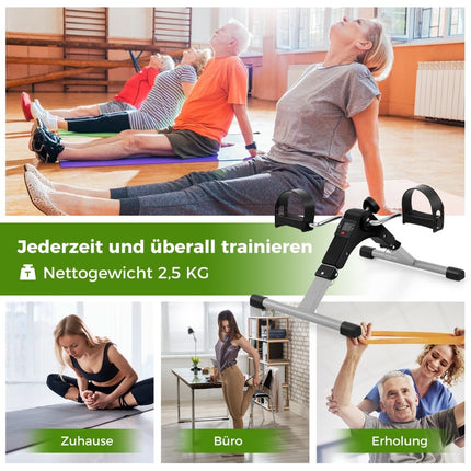 Mini Exercise Bike – Foldable Arm & Leg Trainer, Adjustable Resistance