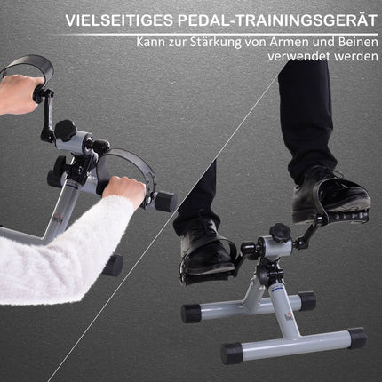 Klappbares Mini-Heimtrainerfahrrad, Bein- und Armtrainer, Reha-Fitness