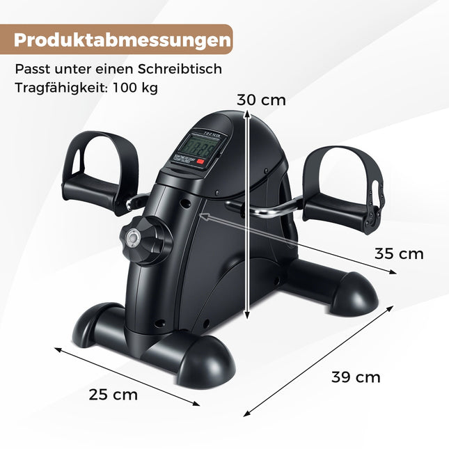 Mini-Heimtrainer mit LCD-Display für Arme und Beine
