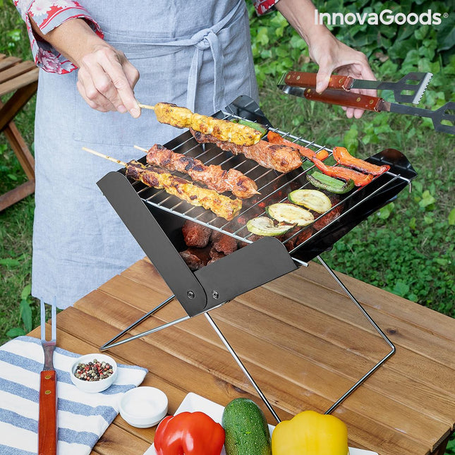 Mini-Klappgrill für Holzkohle Foldecue InnovaGoods