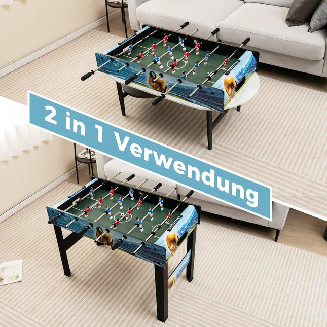 Mini-Tischfußball mit 14 Spielern, 2 Bällen, Torzähler