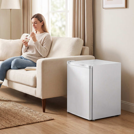 Mini Freezer 59 L with Adjustable Temperature, Reversible Door, White