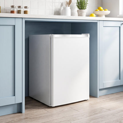 Mini Freezer 59 L with Adjustable Temperature, Reversible Door, White