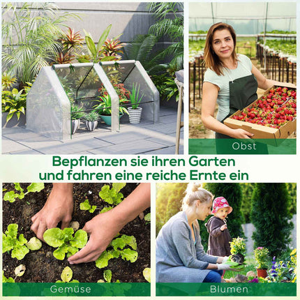 Greenhouse film with window, 180x90x90 cm, PE Material