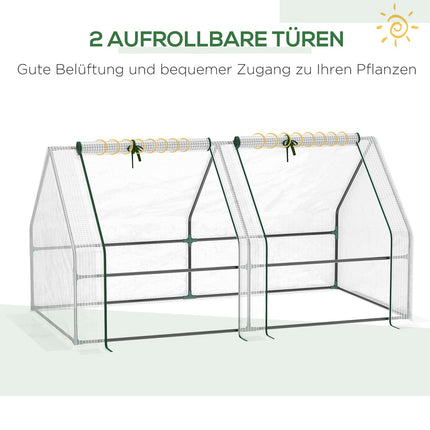 Greenhouse film with window, 180x90x90 cm, PE Material