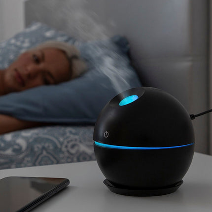 Mini-Luftbefeuchter Duftdiffusor Schwarz InnovaGoods