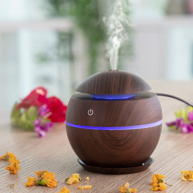 Mini-Luftbefeuchter Duftdiffusor Dunkle Walnuss InnovaGoods