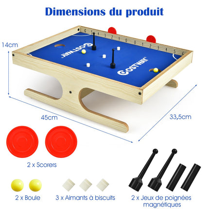 Mini Magnetic Foosball Table, 2-Player, 45 cm