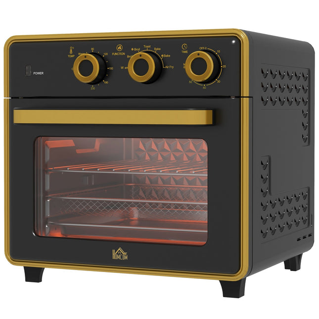 20L Umluft-Mini-Ofen - Timer, Grill, Backblech, 1400W