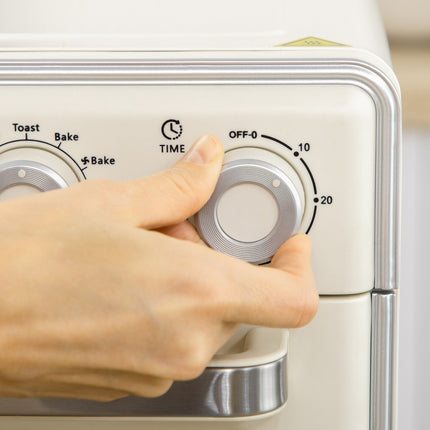 Mini-Backofen, 20L, 7-in-1, Umluft, Cremeweiß