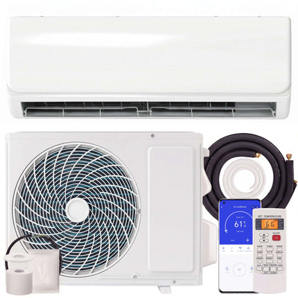 Mini-Split-Klimaanlage mit Wärmepumpe, 9000 BTU WiFi Inverter Kit