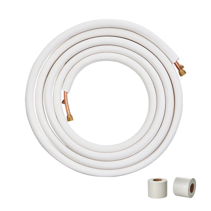 Mini Split Line Set 25ft, 3/8 x 5/8 Insulated Copper