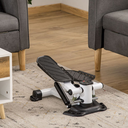 Mini Stepper with LCD, large pedals - compact training equipment
