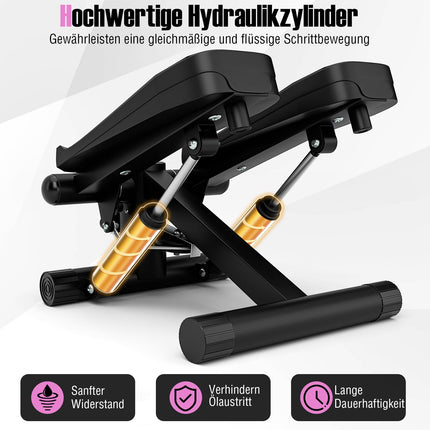 Mini-Stepper mit Widerstandsbändern, einstellbarer Intensität