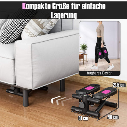 Mini-Stepper mit Widerstandsbändern, einstellbarer Intensität
