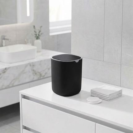 Mini Table Bin with Swing Lid, 1.5L – Black