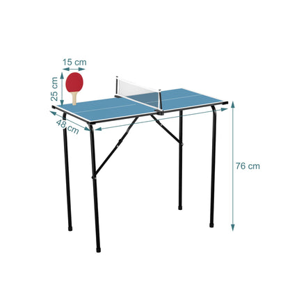 Mini set na stolní tenis – skládací, přenosný, kompletní