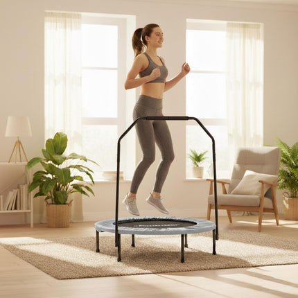 Minitrampolin mit Sicherheitsstange, 102 cm Durchmesser