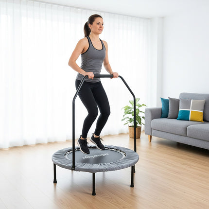 Minitrampolin mit Sicherheitsstange, 102 cm Durchmesser