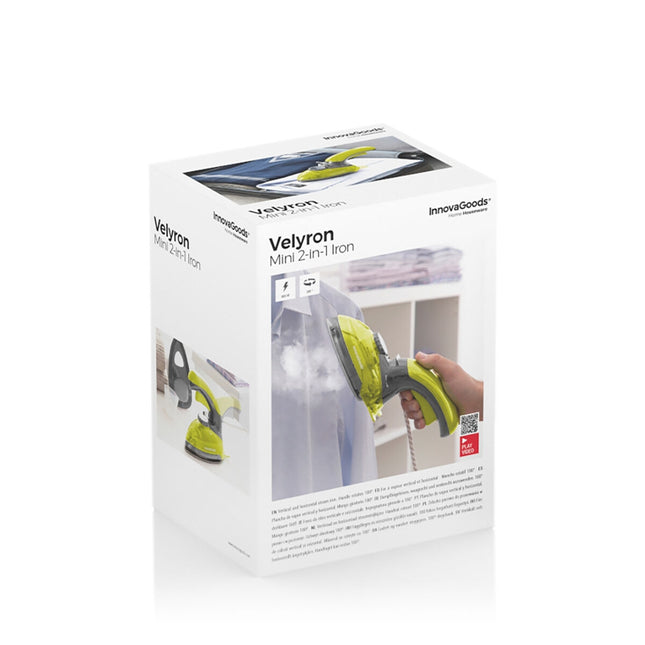 Mini-Dampfbügeleisen 2-in-1 vertikal und horizontal Velyron InnovaGoods 800 W