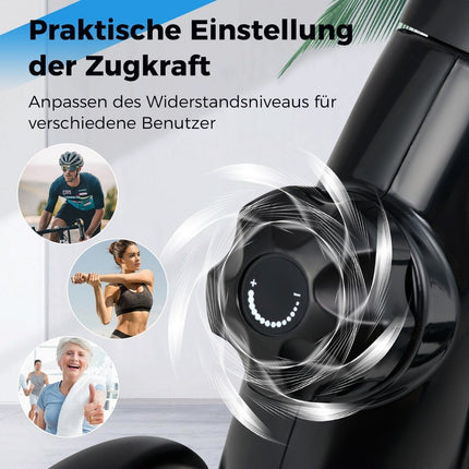 Mini fitness bike exercise bike arm and leg trainer with adjustable resistance black