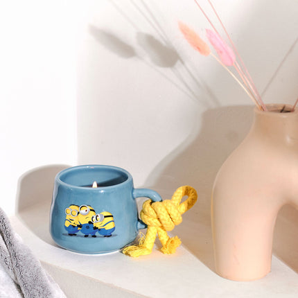 Minions Scented Candle in Ceramic Mug – Fruity Floral Aroma