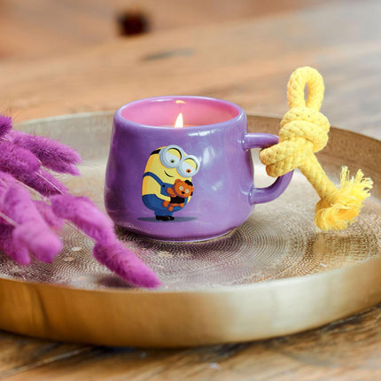 Minions Scented Candle in Ceramic Mug, Fruity Floral Aroma