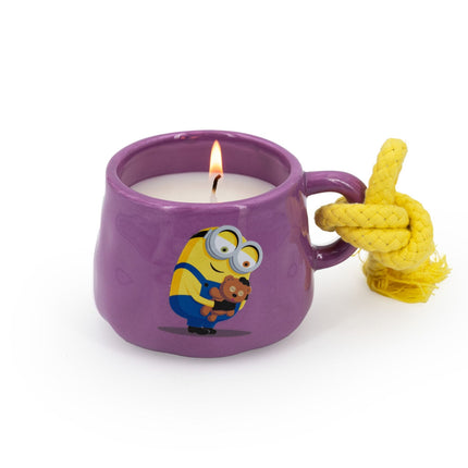 Minions Scented Candle in Ceramic Mug, Fruity Floral Aroma