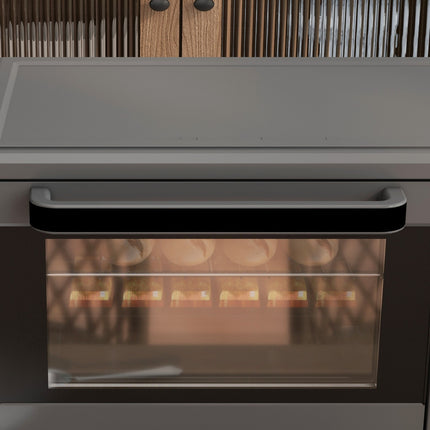 Mini-oven 21L 1400W 60 min. Timer, kleine oven met kooktijd van 100°C-230°C, mini-oven met bakplaat, rooster, tafeloven van roestvrij staal, grijs